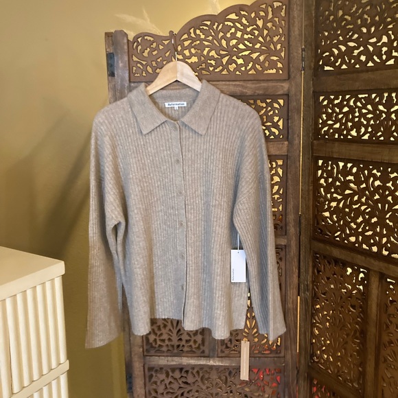 Reformation | Sweaters | New Nwt Reformation Fantino Cashmere Collared  Cardigan | Poshmark
